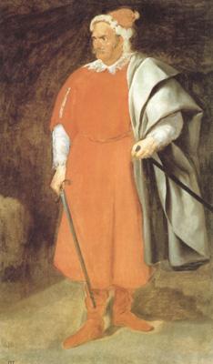 Diego Velazquez Portrait du bouffon don Cristobal de Castaneda y Pernia (Barbarroja) (df02) oil painting image